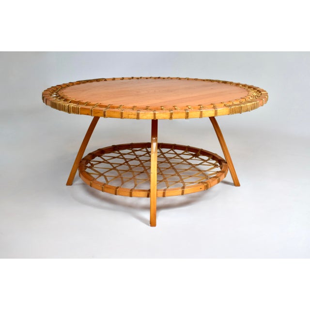 Vintage Snowshoe Coffee Table by SnoCraft, Norway Maine For Sale - Image 10 of 10