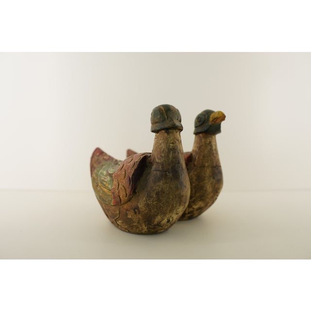 Tan Vintage Small Bird Decor Figurines (Set of 2) For Sale - Image 8 of 18