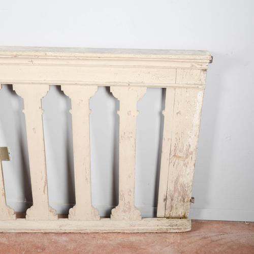 This charming wooden balustrade is a reclaimed architectural element with a striking decorative impact, ideal for lovers...