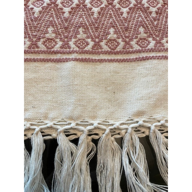 Guatemalan Handwoven Table Runner For Sale - Image 4 of 6