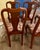 Late 20th Century Henkel Harris Set of 8 Queen Anne Wild Black Cherry Dining Chairs 2 Armchairs For Sale - Image 10 of 12