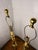 Mid 20th Century Tall Brass Footed Lamps - a Pair For Sale - Image 12 of 13