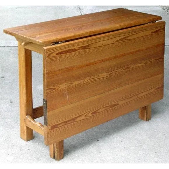 Mid-Century Modern Swedish Drop Leaf Gate Leg Table For Sale - Image 3 of 9