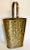 Antique English solid brass handled umbrella and stick stand. It has a lovely soft gilt brass patina, embossed design and...