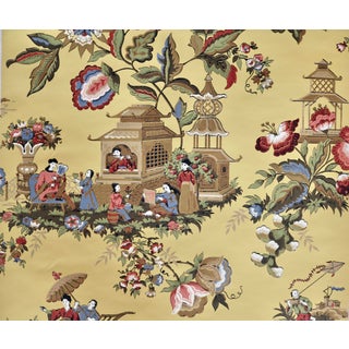 Thibaut Wallpaper Asian Toile Pattern #T6405 - Set of 9 Double Rolls For Sale