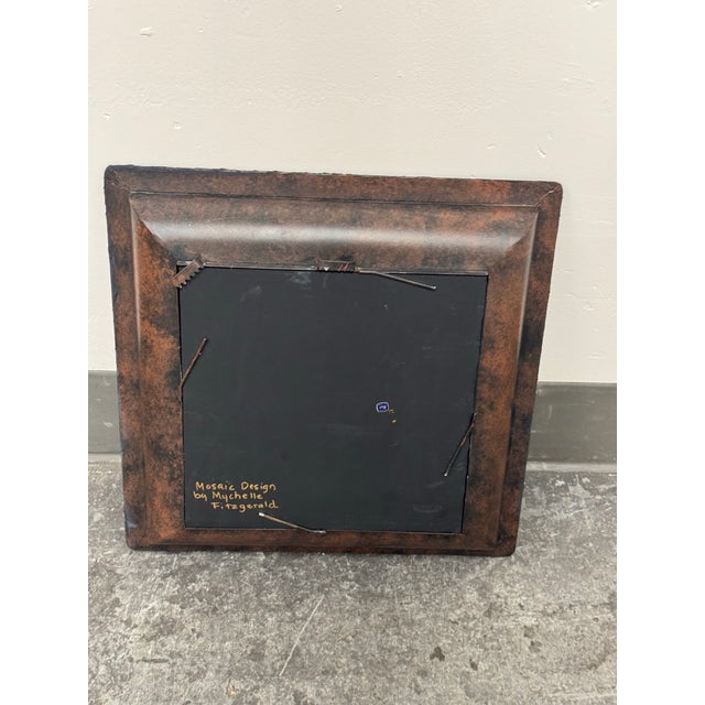 Wood Mychelle Fitzgerald Party Confetti Mosaic Design Wall Mirror For Sale - Image 7 of 12