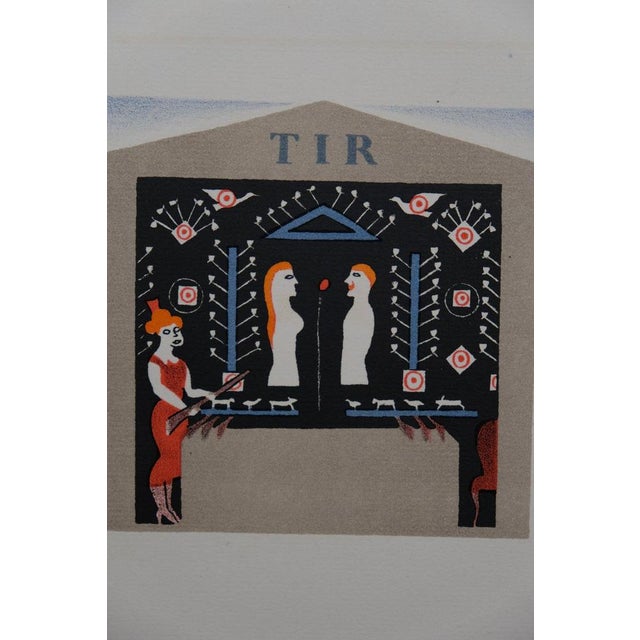 Modern Lucien Boucher, Le stand de tir, Nude, Lithograph For Sale - Image 3 of 6