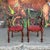 Renaissance Pair of Renaissance Style Carved Corner Chairs For Sale - Image 3 of 12