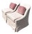 Vintage Lee Industries Blush Pink Tub Chairs - Set of 2 For Sale