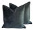 Early 21st Century Charcoal Grey Alligator Scale Velvet Pillows- a Pair For Sale