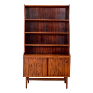 1950s Nexø Møbelfabrik Rosewood Bookcase Designed by Johannes Sorth For Sale