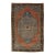 Antique Serapi Heriz Wool Rug With Medallion & Terracotta Field For Sale