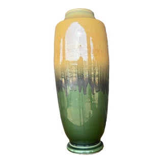 Maitland Smith Green Floor Vase 23.5” Tall For Sale