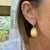 Gold Marco Blcego Lunaria 18k Yellow Gold Petal Brushed Drop Dangle Earrings, A Pair For Sale - Image 8 of 8