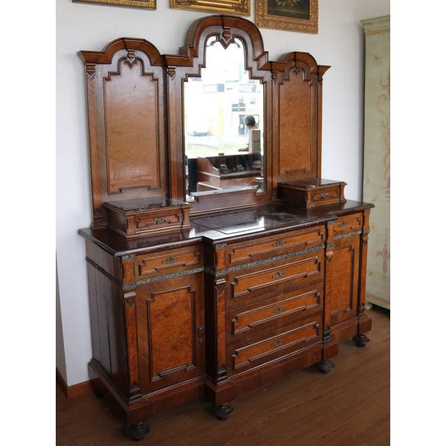 Eclectic Sideboard with Mirror For Sale - Image 9 of 11