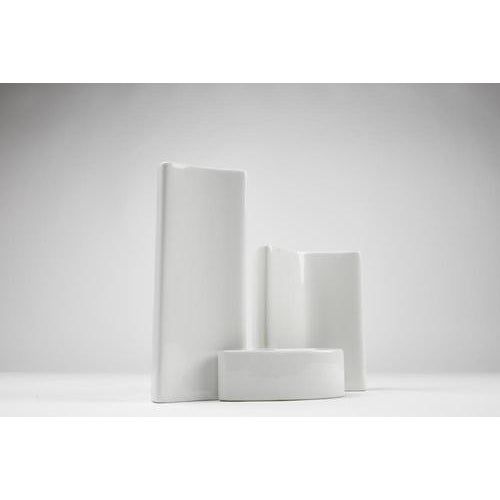 Flower Vases by Angelo Mangiarotti for Brambilla Ceramics, 1968, Set of 3 For Sale - Image 8 of 8