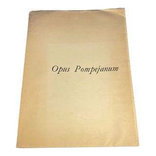1955 Olivetti Italian Art Folio Opus Pompejanum Complete Mid-Century Large Book For Sale