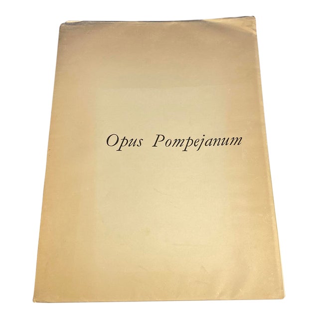 1955 Olivetti Italian Art Folio Opus Pompejanum Complete Mid-Century Large Book For Sale