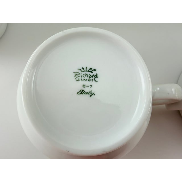 1970s Richard Ginori Cherries Cup & Saucer Italy - Set of 6 For Sale In New York - Image 6 of 6