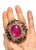 Cluster Multi Color Fancy Gems from Sri Lanka Ruby - 12 Carat Amethyst - 3 Carat Peridot - 2 Carat Blue Topaz - 2 Carat...