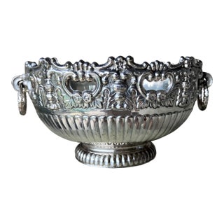 Circa 1980 Elegant Diminutive Neoclassical-Style Decorative Cachepot by f.b. Rogers For Sale