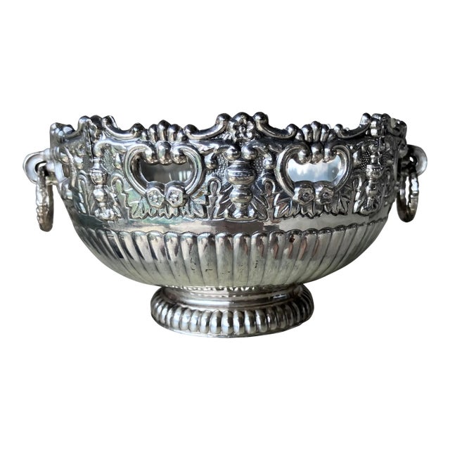 Circa 1980 Elegant Diminutive Neoclassical-Style Decorative Cachepot by f.b. Rogers For Sale