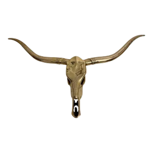 Brass Longhorn Wall Sculpture