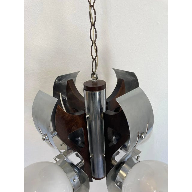 Vintage Murano Glass Ceiling Lamp from Mazzega For Sale - Image 4 of 7