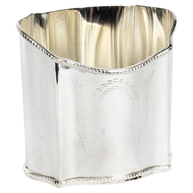 20th Century Neoclassical Silver-Plated Wine Coaster For Sale - Image 13 of 13