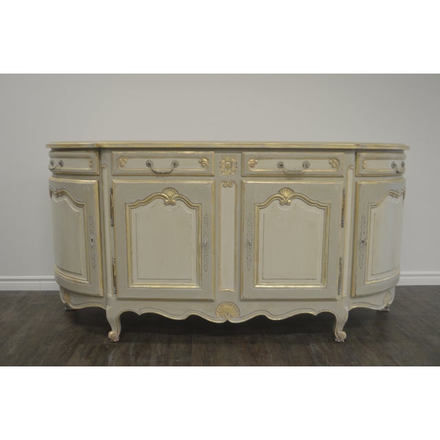 Louis Xv Style Cabinet Buffet From France Painted Over Solid