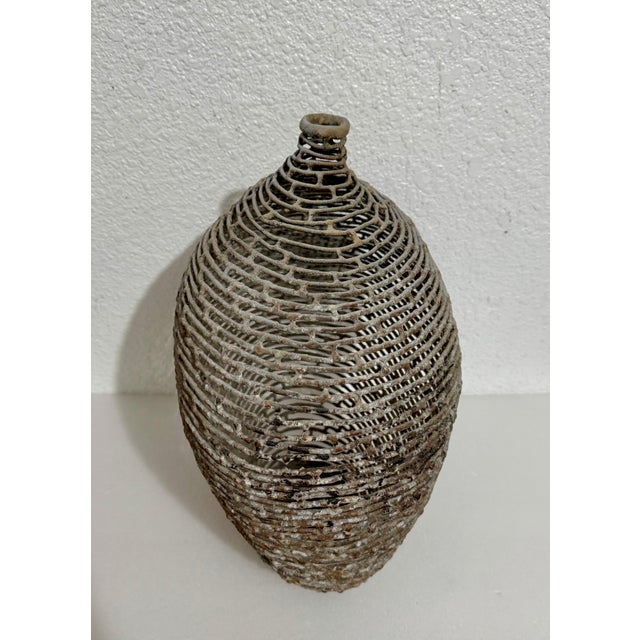 American Craft Studio Handmade Sculpture Welded Bronze Kinetic Vessel Op Art For Sale - Image 10 of 18