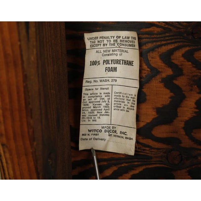 Vintage Mid-Century Tiki Polynesian Carved Wood Bench by Witco, 1960s For Sale - Image 18 of 18