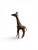 Chocolate Vintage Leather Wrapped African Giraffe Figurine 18” Tall. For Sale - Image 8 of 10