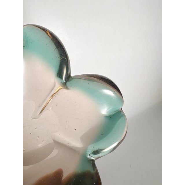 Flower-Shaped Colored Glass Ashtray, Italy, 1960s For Sale - Image 11 of 12