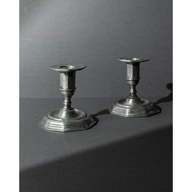 Antique Pewter Candleholders, Italy, 1900s, Set of 2 For Sale - Image 11 of 11