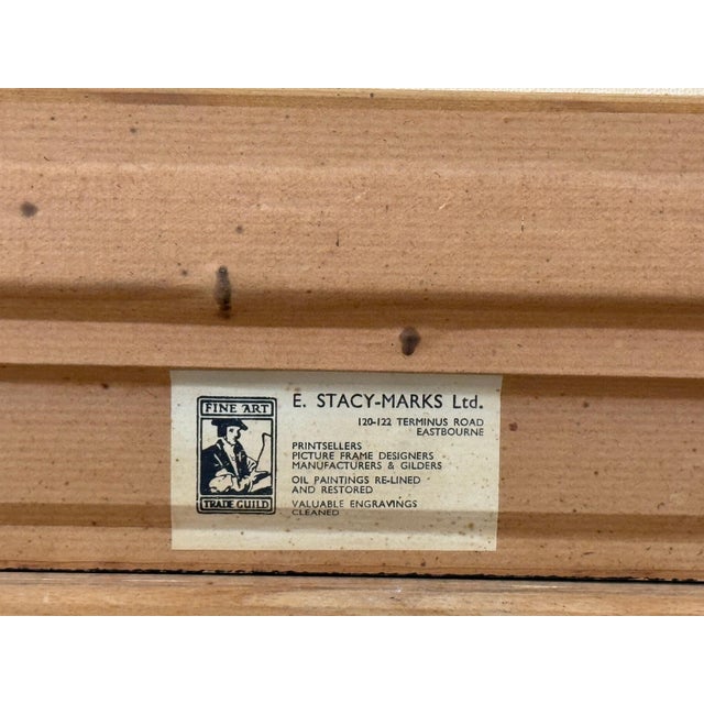 Late 20th Century Winter Evening Ducks Flying over Water - English Countryside Vintage British Art 1979 For Sale - Image 5 of 15