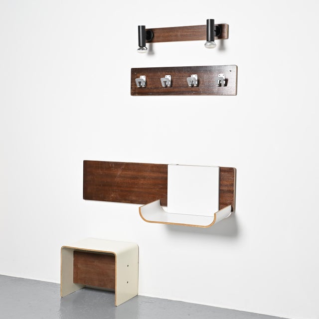 Entrance Set by Pierre Guariche for Negroni, 1968, Set of 5 For Sale - Image 6 of 11