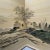 Brown Large Antique - Vintage Chinese Folding Hand Painted Table Screen Panel Divider For Sale - Image 8 of 18