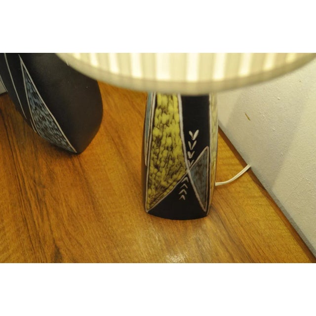 Large Ceramic Table Lamp by Svend Aage Jensen for Søholm, 1950s For Sale - Image 6 of 9