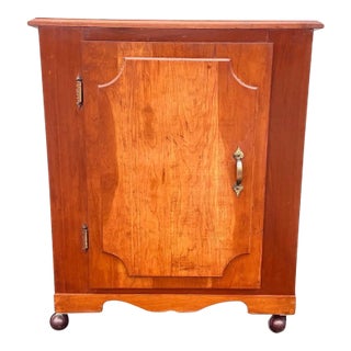 Vintage French XVI Style Fruitwood Finished Bar Cabinet For Sale