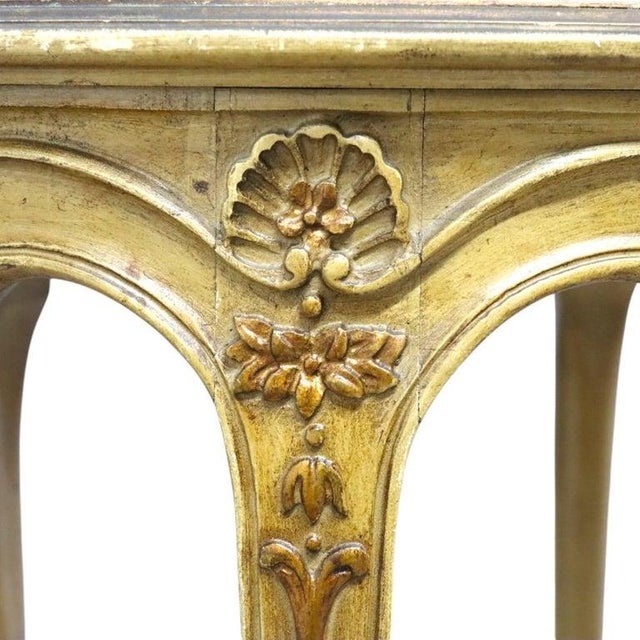 Pair of Antique Grand Rapids French Hand Painted Oval Side Tables For Sale - Image 11 of 18