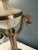 Mid 20th Century Vintage Hollywood Regency Cherub Putti Ivory & Gold Table Lamp - = Original Fringed Shade For Sale - Image 5 of 7