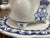 Small Portuguese Blue Willow Porcelain Tureen with Saucer and Ladle by Flabal For Sale - Image 13 of 15