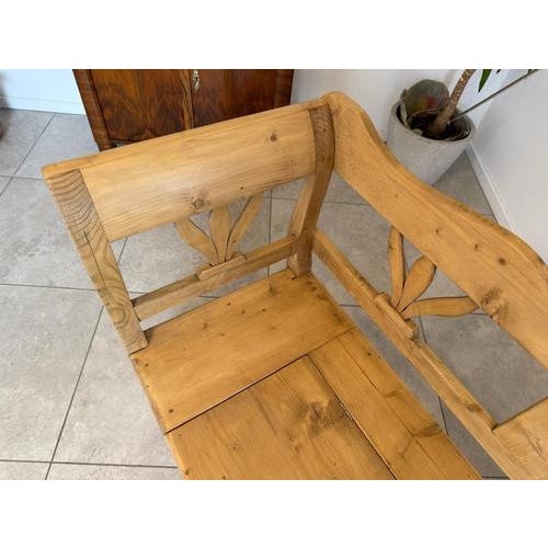 Farmhouse Chest Bench in Wood For Sale - Image 11 of 13