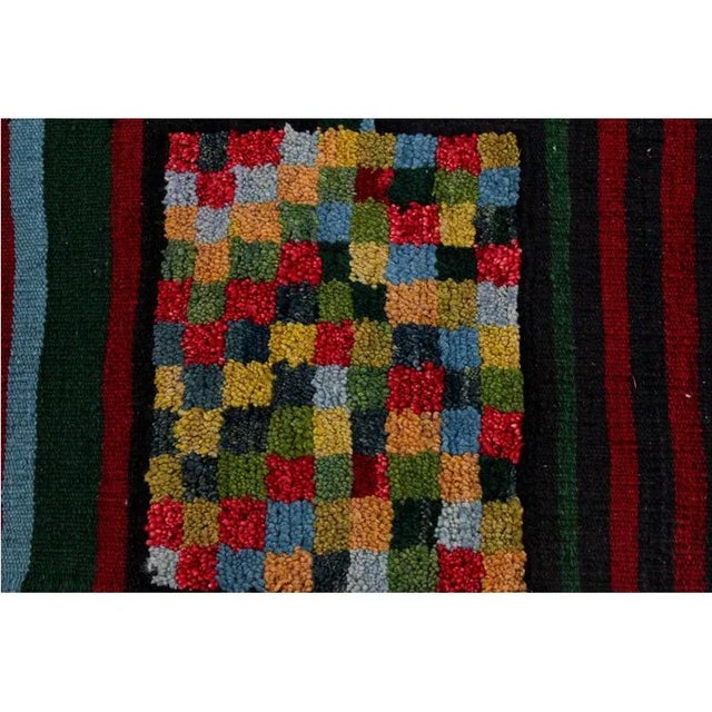 Handwoven Scandinavian Style Persian Kilim Area Rug - 4′5" × 5′9″ For Sale - Image 4 of 11