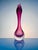 Fuchsia Mouth-Blown Glass Vase with Filigree Threads, Sweden, 1970s For Sale - Image 4 of 11