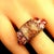Bold Dinner Ring of Imperial Topaz and Songea Sapphires Size 7.25 For Sale - Image 10 of 10