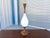 Mid-Century Modern 1960s Mid Century Walnut and White Ceramic Lamp For Sale - Image 3 of 11