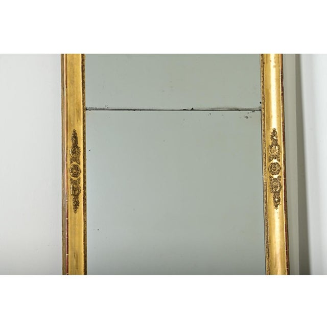 French 19th Century Empire Gold Gilt Mirror For Sale - Image 4 of 12