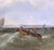19th Century English Marine Oil Painting of Fishing Vessels in Rough Seas For Sale In Dallas - Image 6 of 12